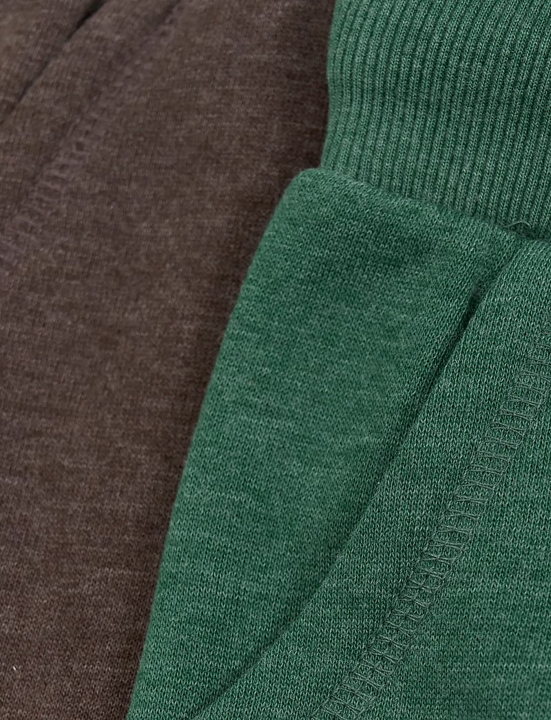 Minymo - Basic 36 -Sweat pant (2-pack) - sweatpants - hunter green - 1