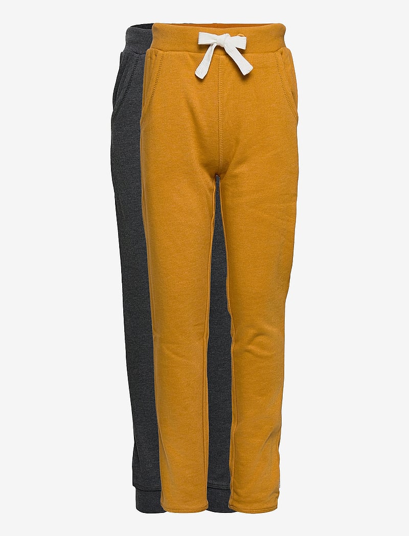 Minymo - Basic 36 -Sweat pant (2-pack) - verryttelyhousut - narcissus - 0