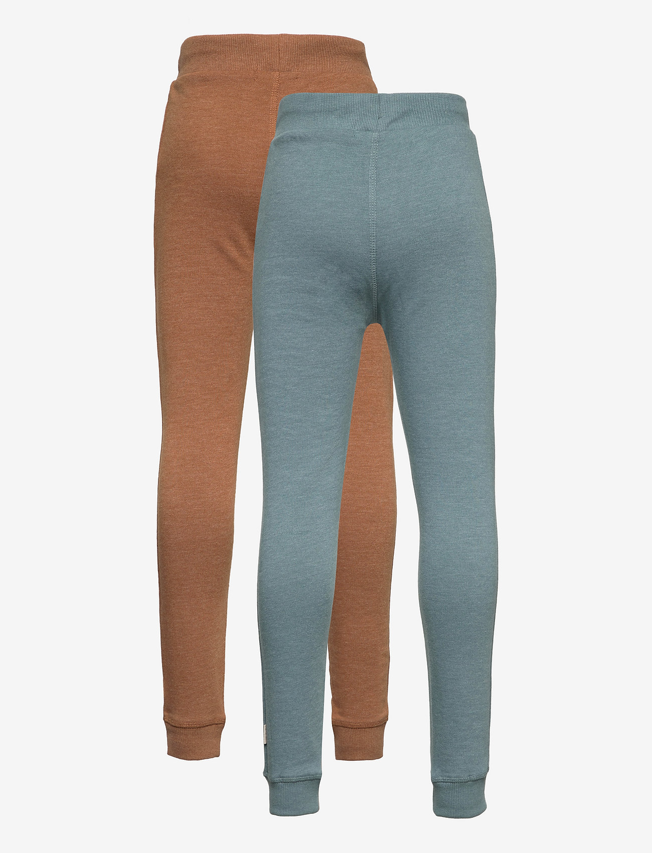 Minymo - Basic 36 -Sweat pant (2-pack) - mjukisbyxor - toffee - 1