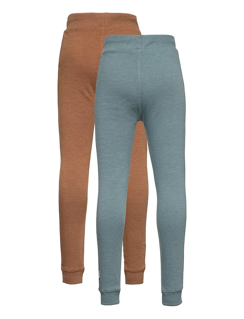 Minymo - Basic 36 -Sweat pant (2-pack) - mjukisbyxor - toffee - 1