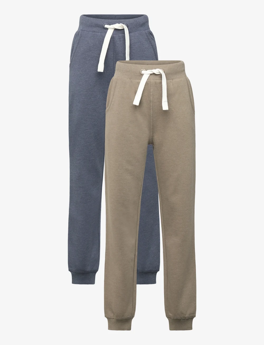 Minymo - Basic 36 -Sweat pant (2-pack) - mjukisbyxor - vetiver - 1