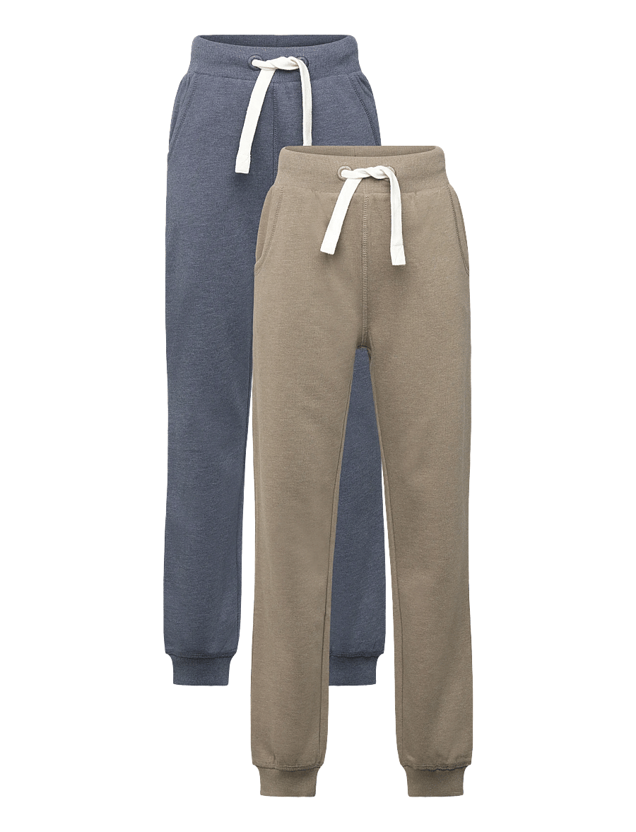 Minymo - Basic 36 -Sweat pant (2-pack) - jogginghosen - vetiver - 1