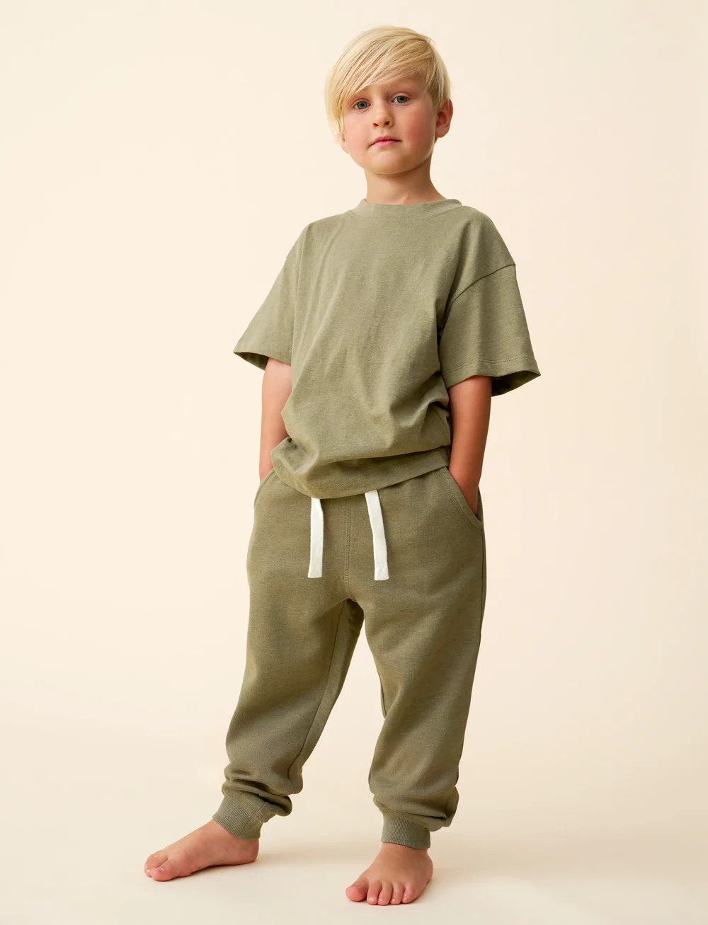 Minymo - Basic 36 -Sweat pant (2-pack) - mjukisbyxor - vetiver - 0