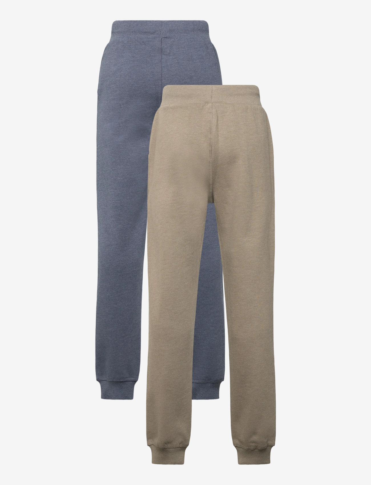 Minymo - Basic 36 -Sweat pant (2-pack) - dressipüksid - vetiver - 2