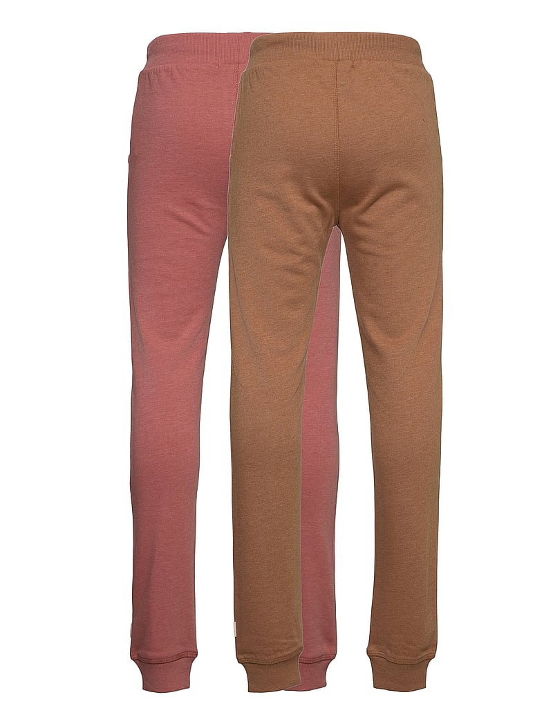 Minymo - Basic 37 -Sweat pant (2-pack) - sweatpants - canyon rose - 1