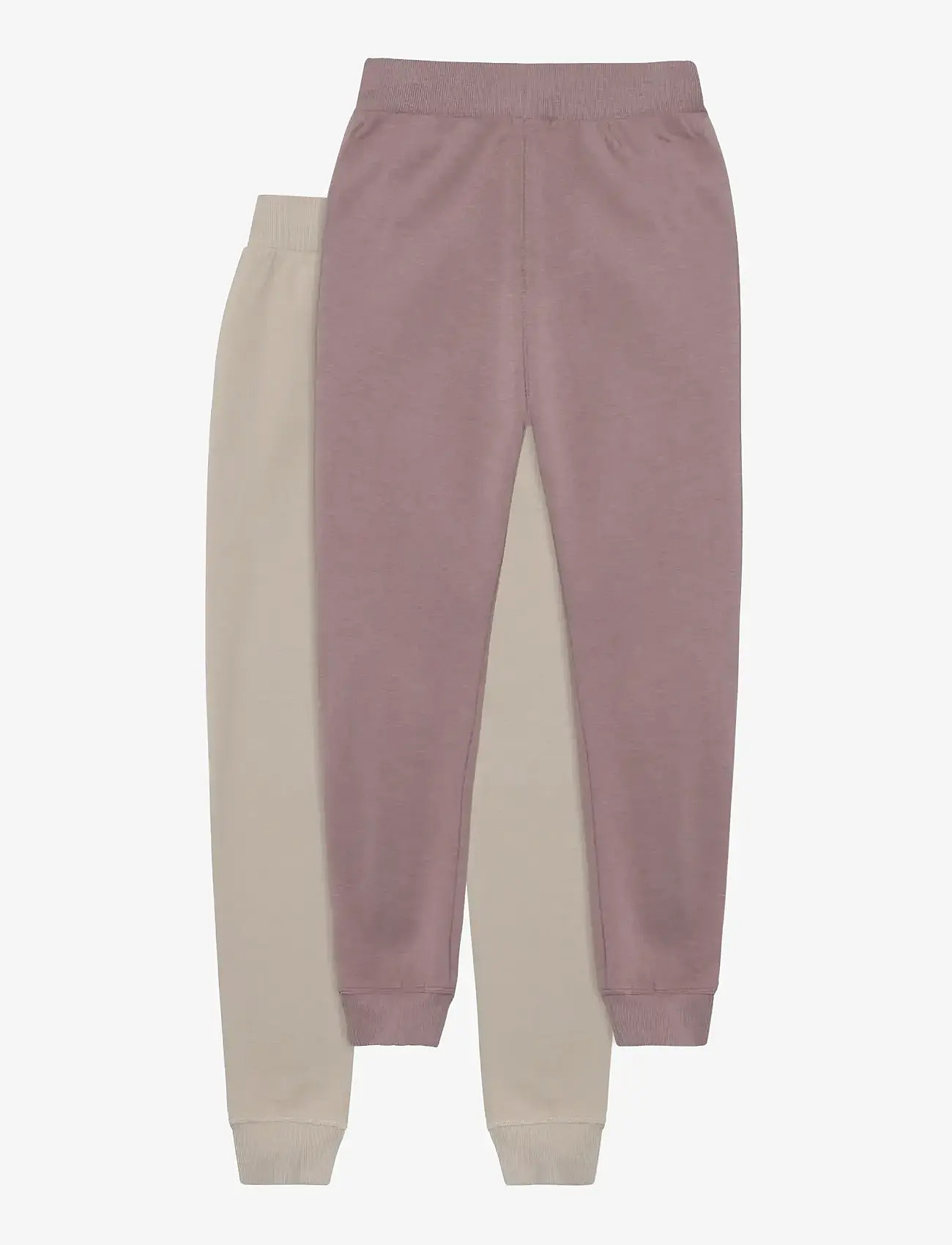 Minymo - Basic 37 -Sweat pant (2-pack) - efterårstøj - elderberry - 1