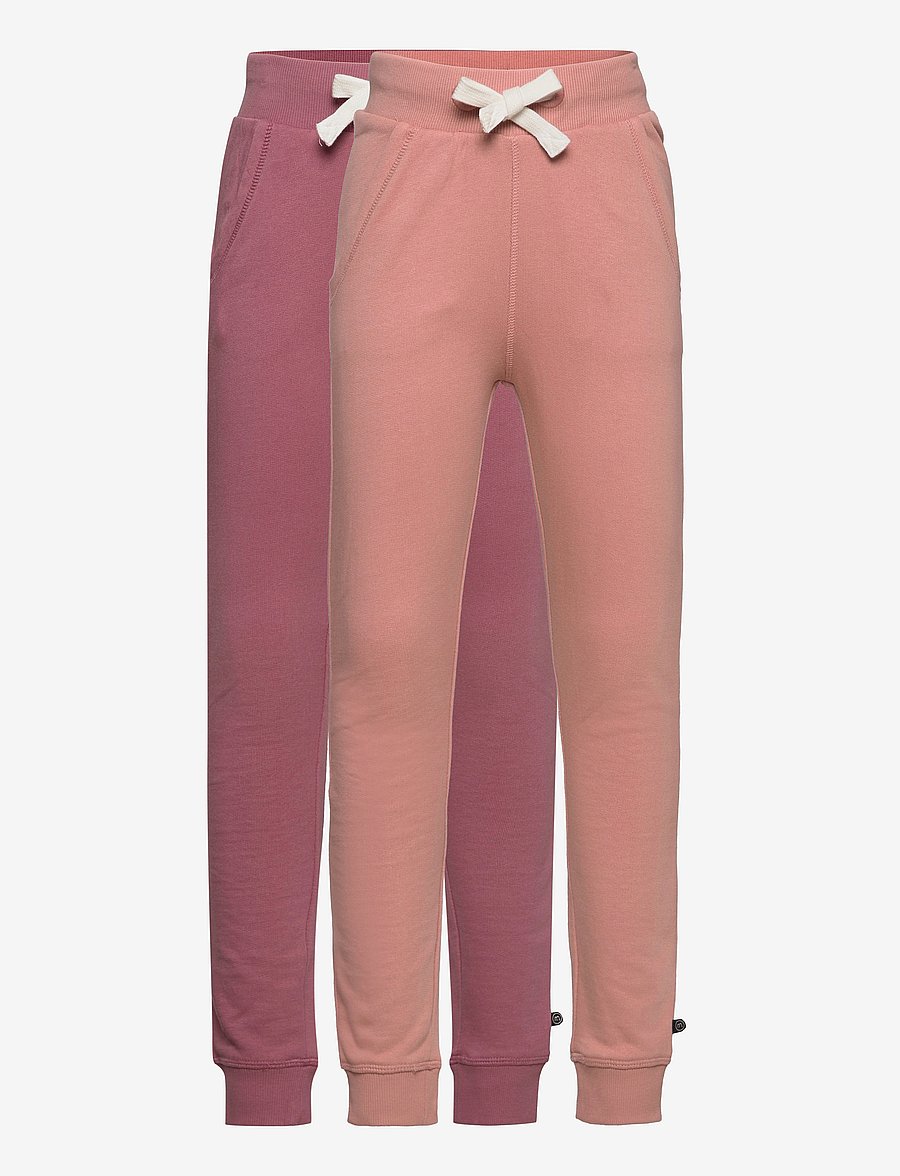 Minymo - Basic 37 -Sweat pant (2-pack) - hosen-multipack - mesa rose - 0