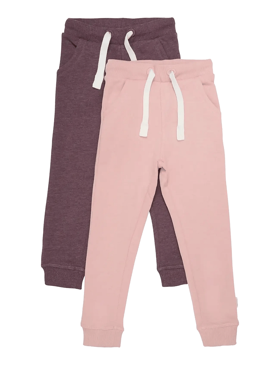 Minymo - Basic 37 -Sweat pant (2-pack) - underdelar i multipack - misty rose - 0