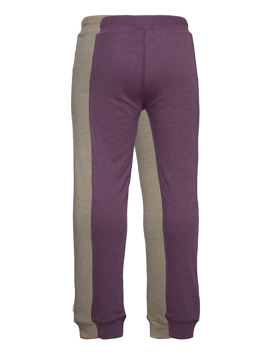 Minymo - Basic 37 -Sweat pant (2-pack) - hosen-multipack - purple - 3
