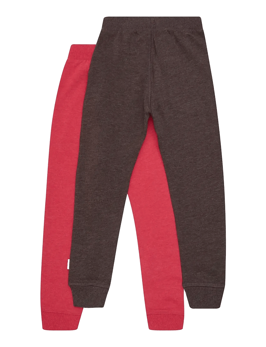 Minymo - Basic 37 -Sweat pant (2-pack) - mitmepakendiga püksid - tomato puree - 1