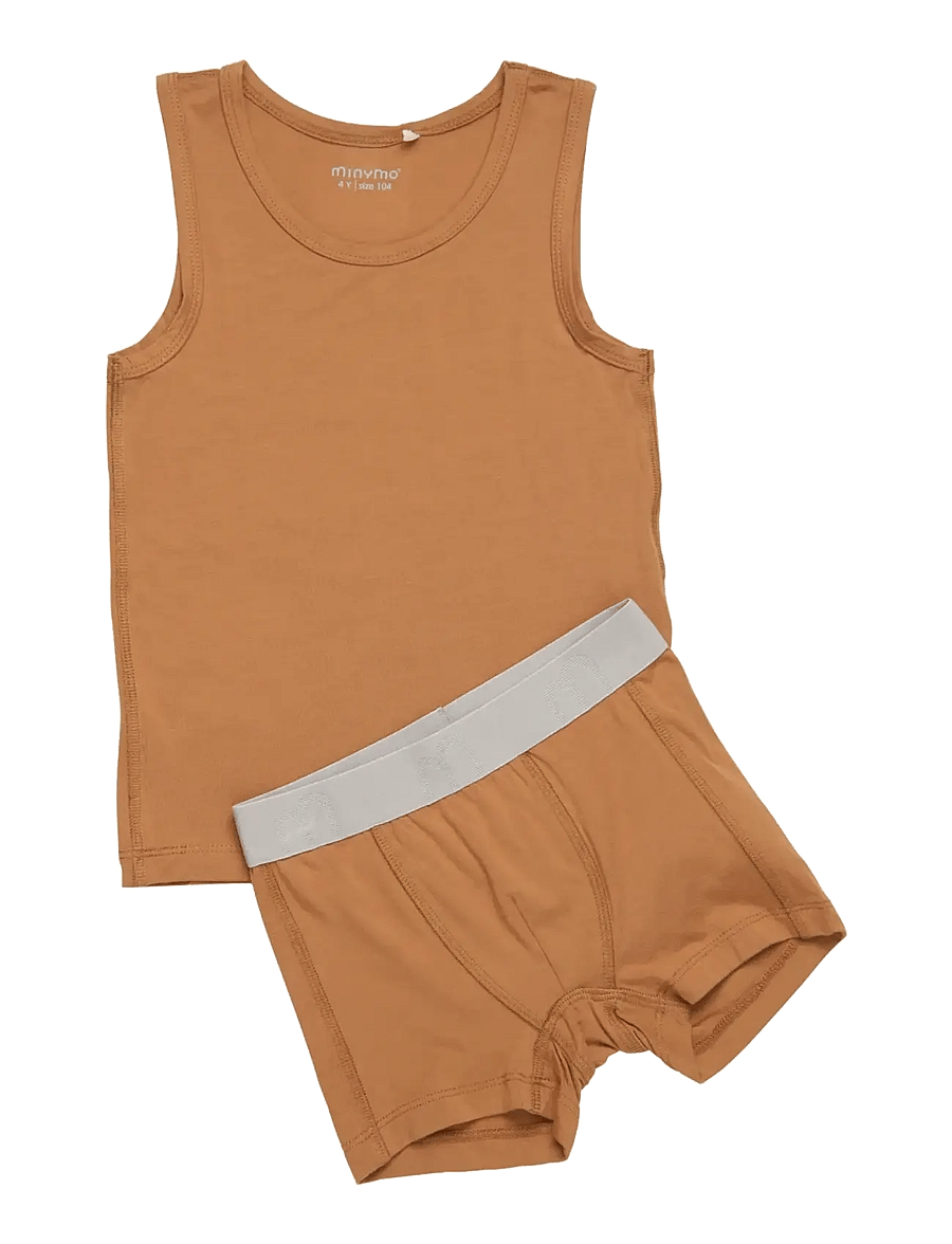 Minymo - Underwear set - undertøjssæt - chipmunk - 0