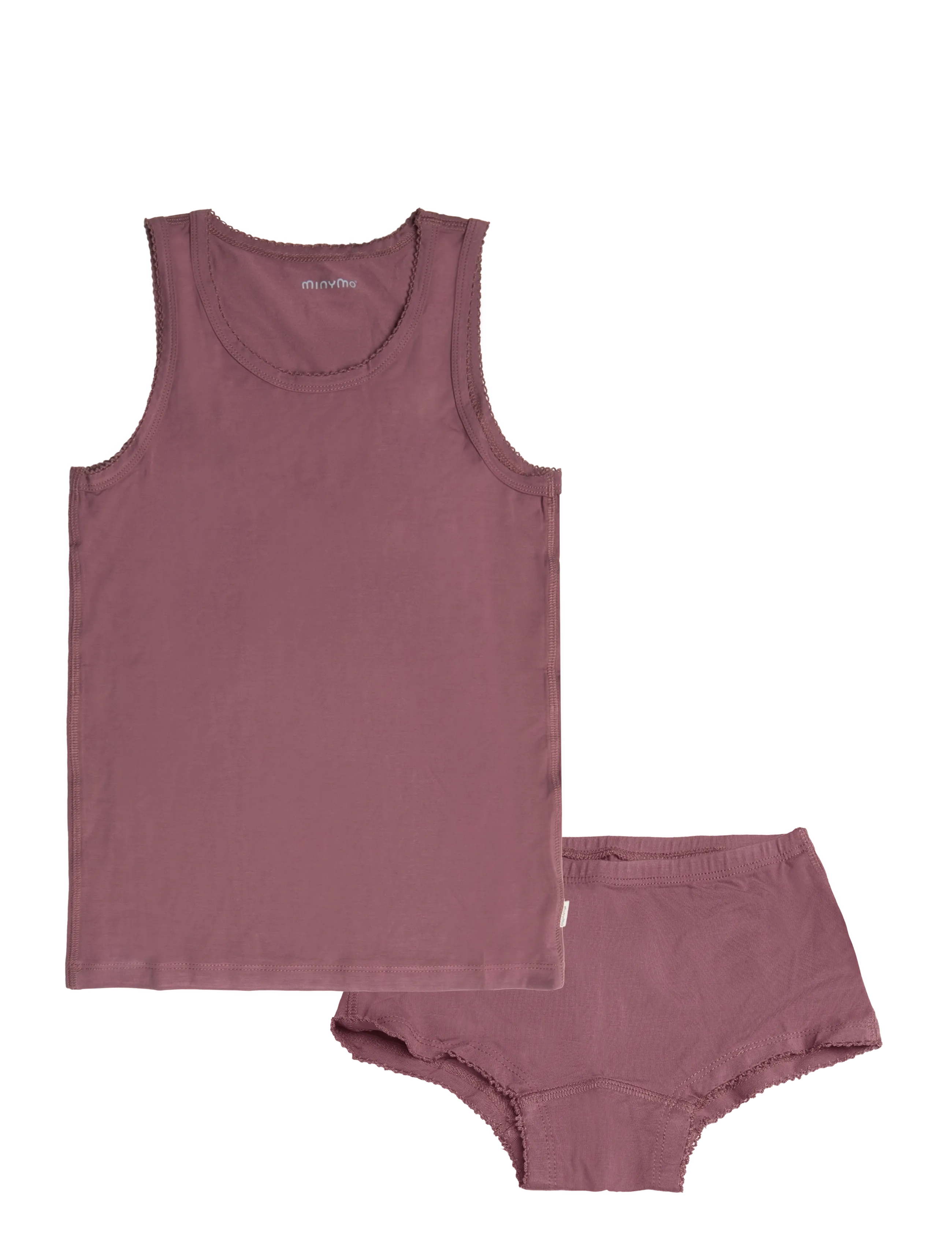 Minymo Underwear set - Kleidung - ROSE BROWN / burgundy