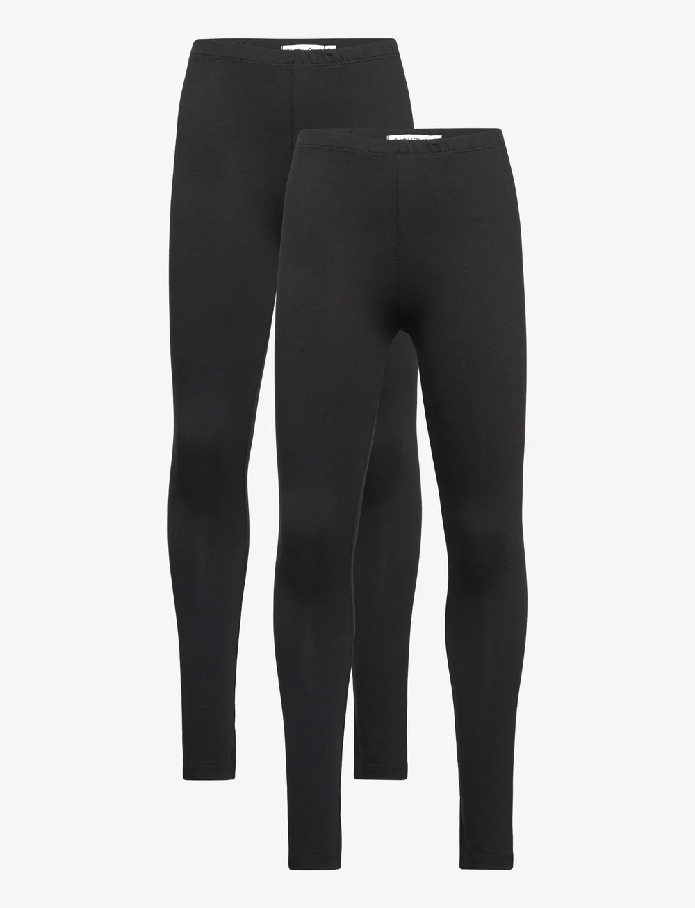 Minymo - Basic Leggings (2-pack) - flerpack leggings - anthracite black - 0