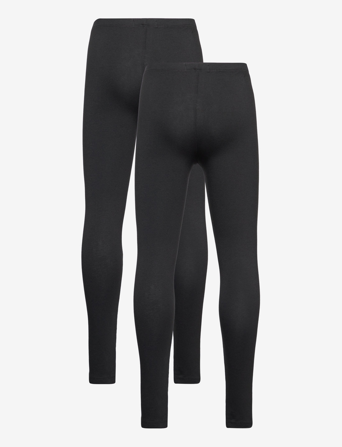 Minymo - Basic Leggings (2-pack) - flerpack leggings - anthracite black - 1