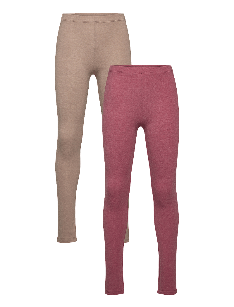 Minymo - Basic Leggings (2-pack) - lot de leggings - apple butter - 0