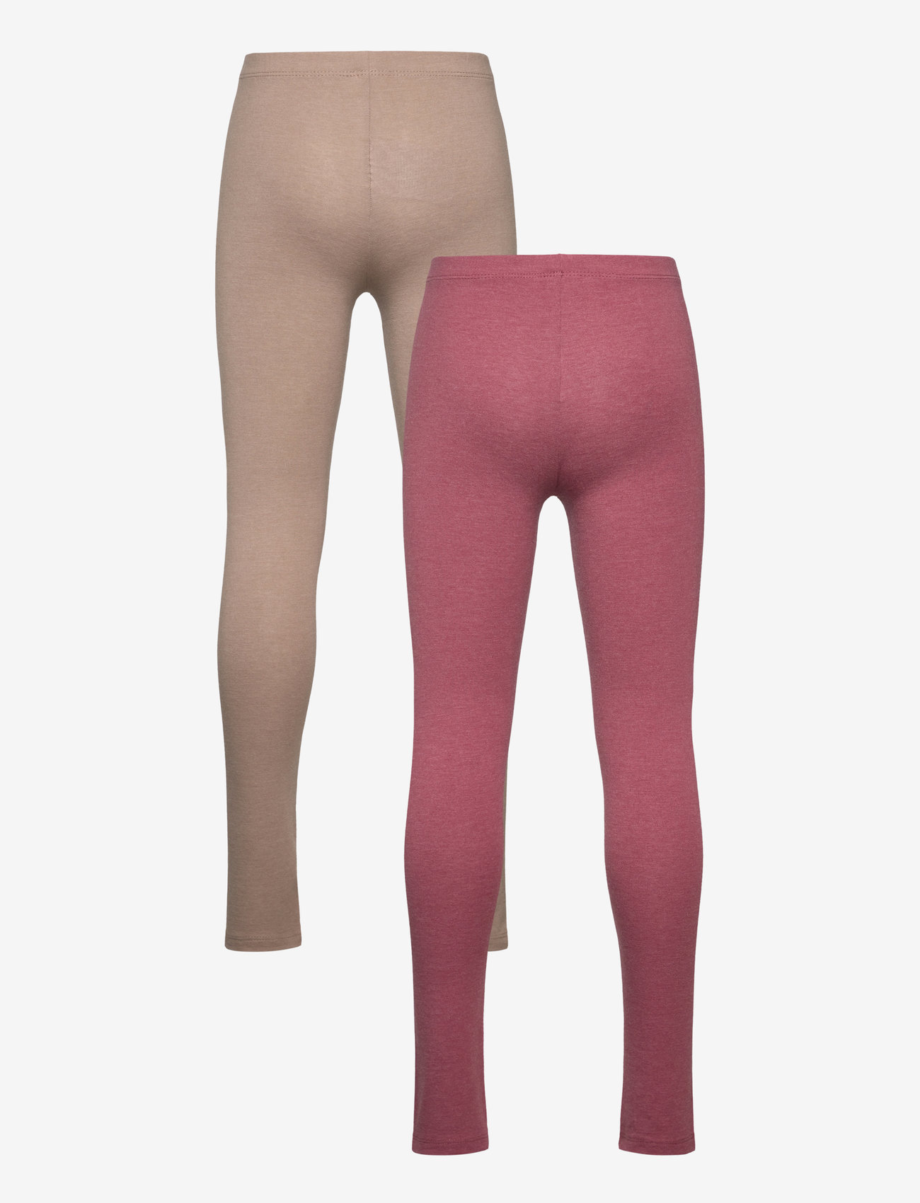 Minymo - Basic Leggings (2-pack) - sügisesed riided - apple butter - 1
