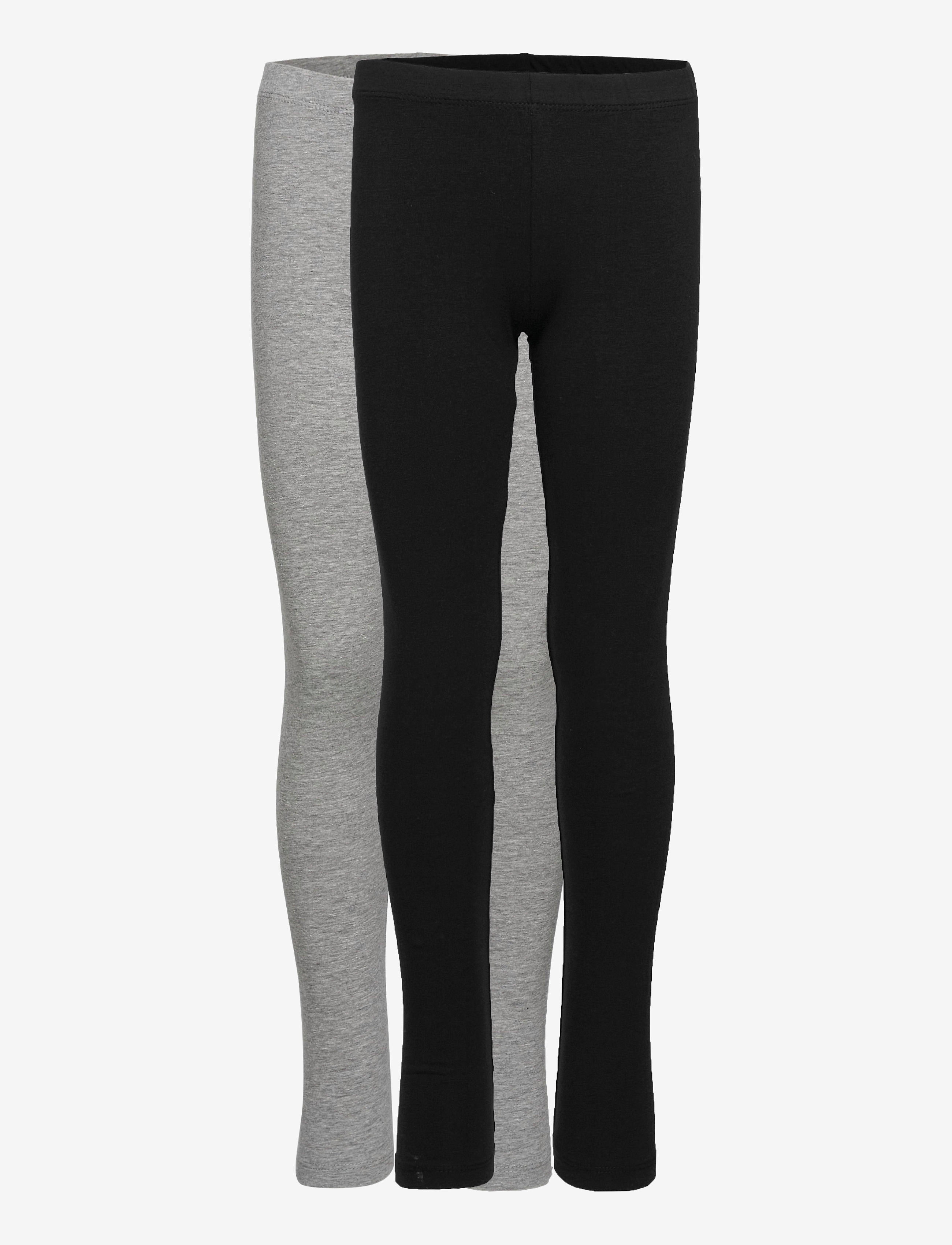 Minymo Basic Leggings (2-pack) - Leggings - BLACK / black