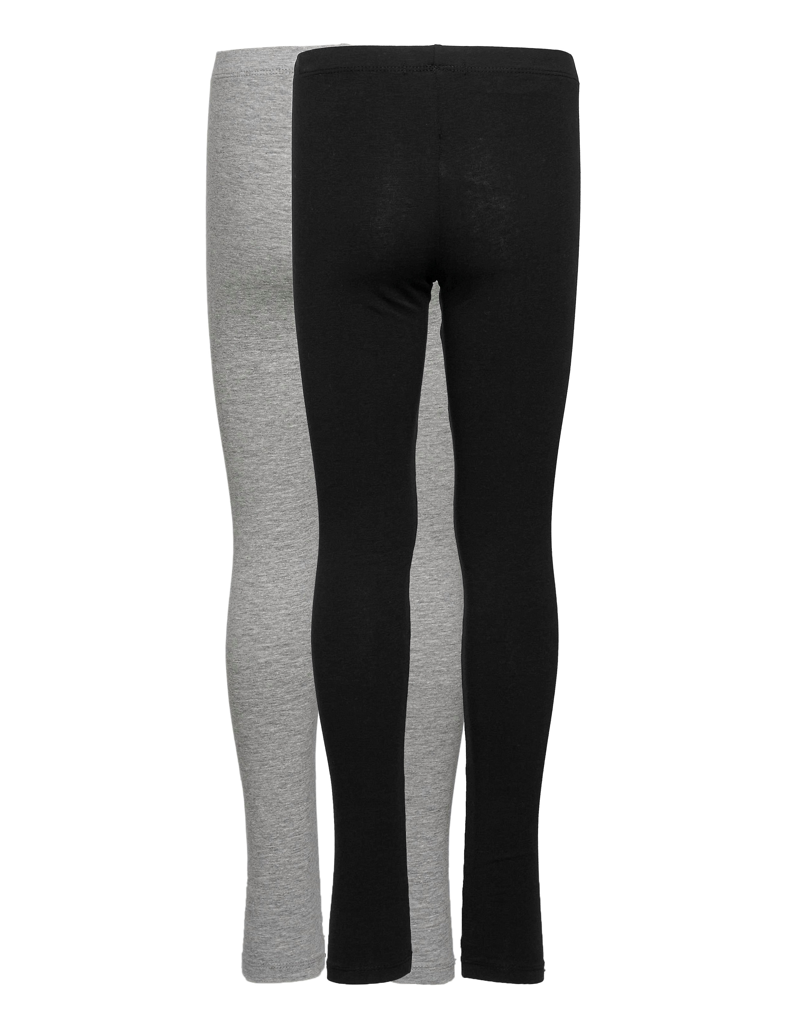 Minymo - Basic Leggings (2-pack) - multipack leggins - black - 1