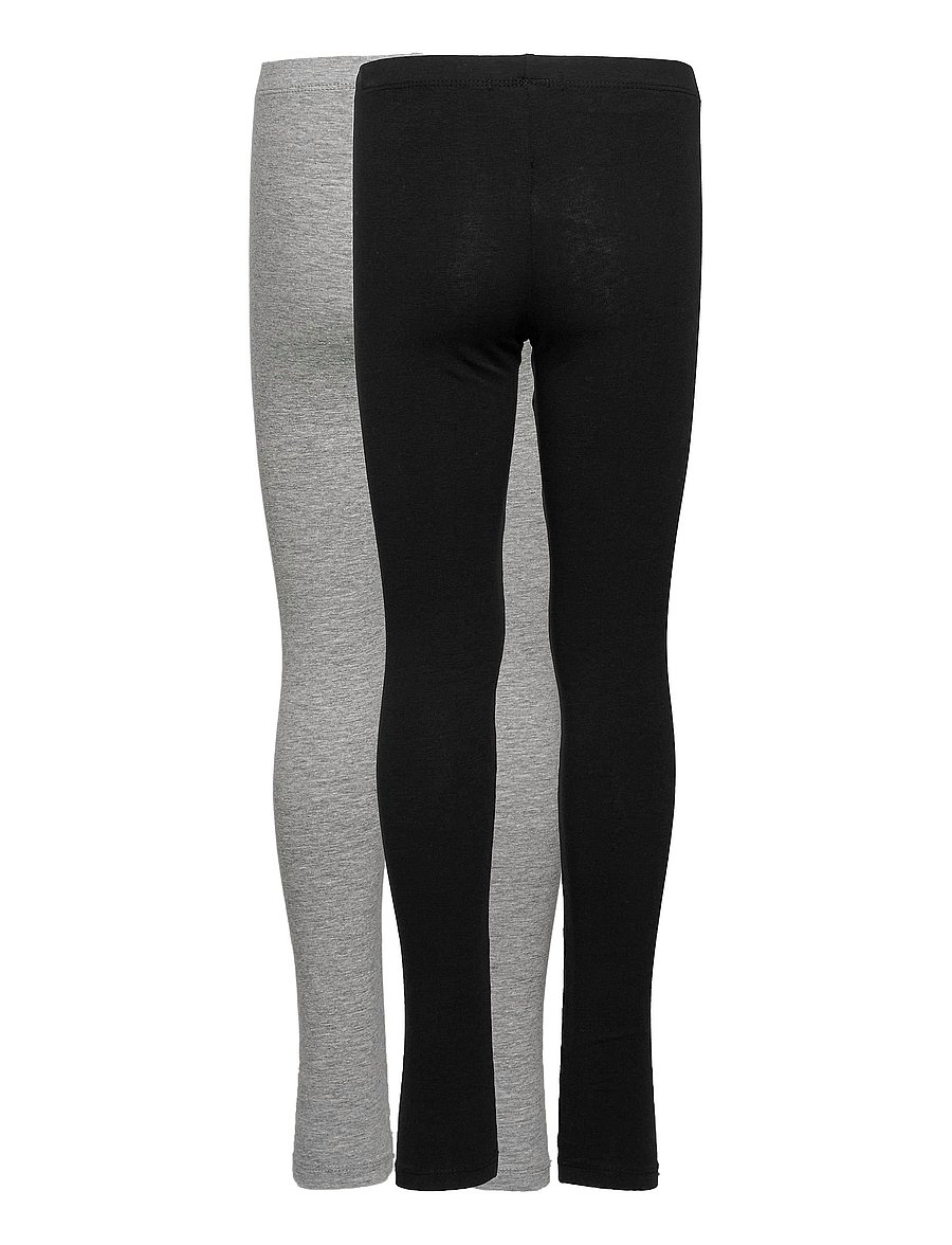 Minymo - Basic Leggings (2-pack) - multipack leggins - black - 1