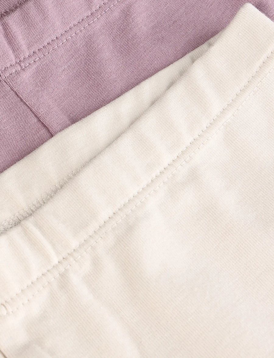 Minymo - Basic Leggings (2-pack) - multipack leggins - elderberry - 4