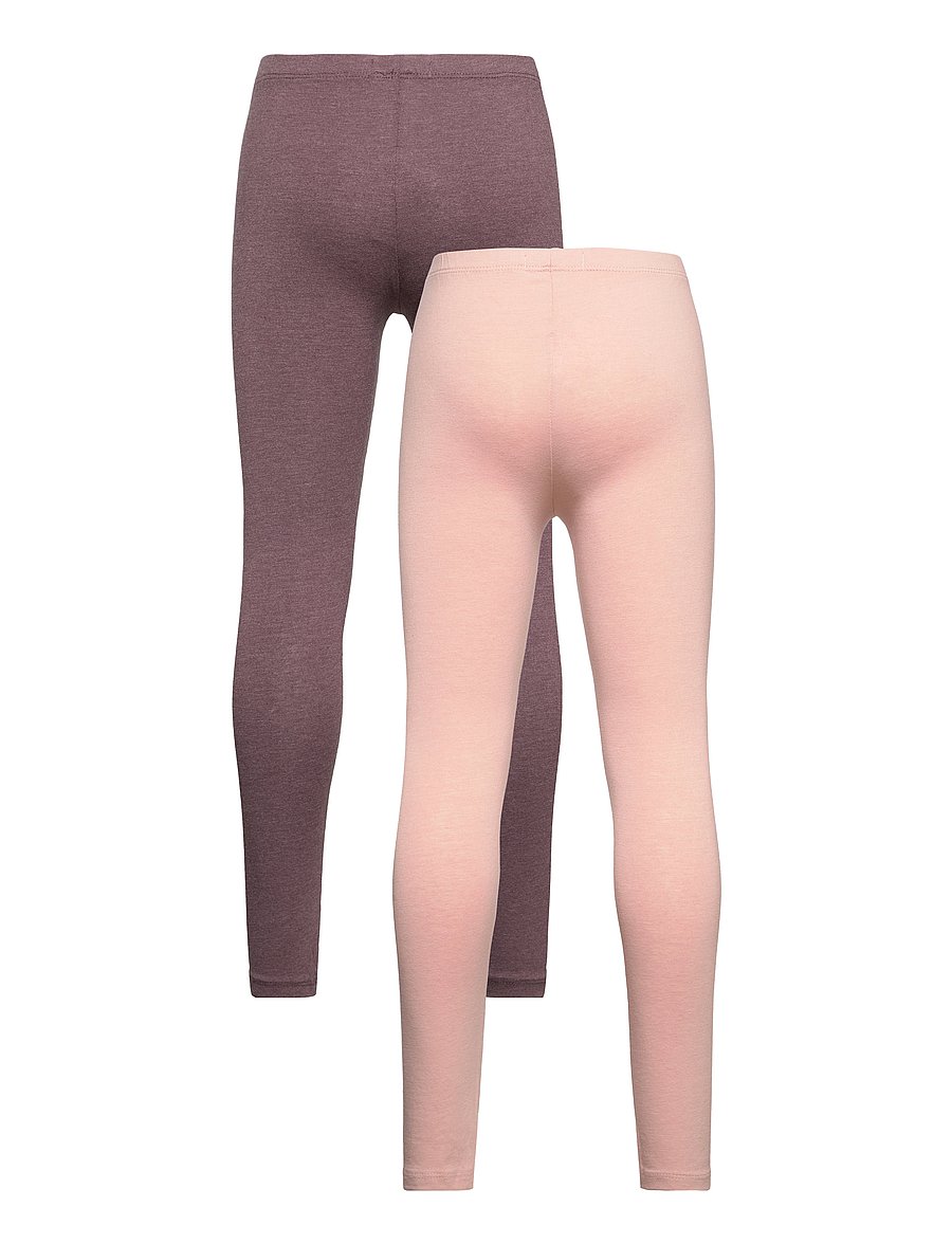 Minymo - Basic Leggings (2-pack) - multipack leggins - misty rose - 1