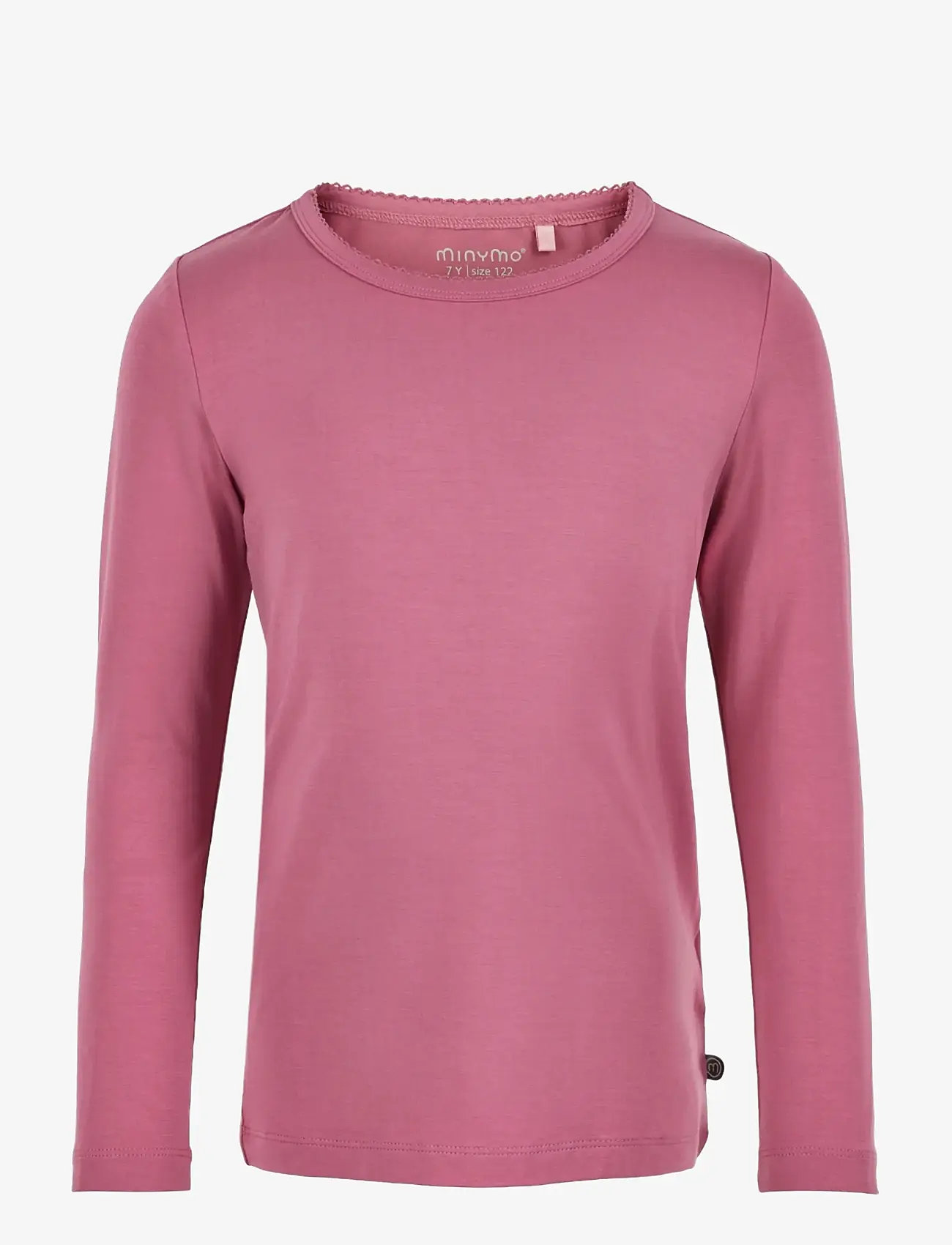 Minymo - Blouse LS - langærmede t-shirts - heather rose - 0