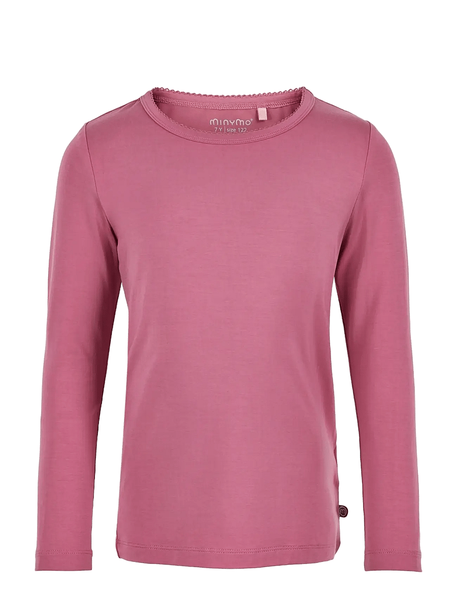 Minymo - Blouse LS - pikkade varrukatega t-särgid - heather rose - 0
