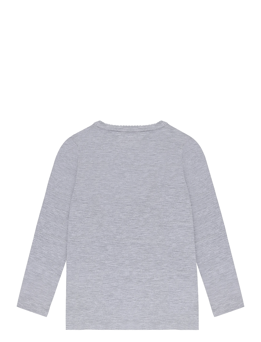 Minymo - Blouse LS - pikkade varrukatega t-särgid - mediumgreymelange - 1