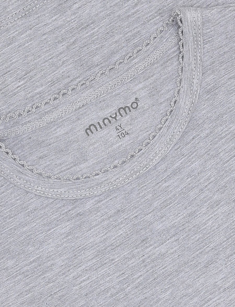 Minymo - Blouse LS - pikkade varrukatega t-särgid - mediumgreymelange - 2