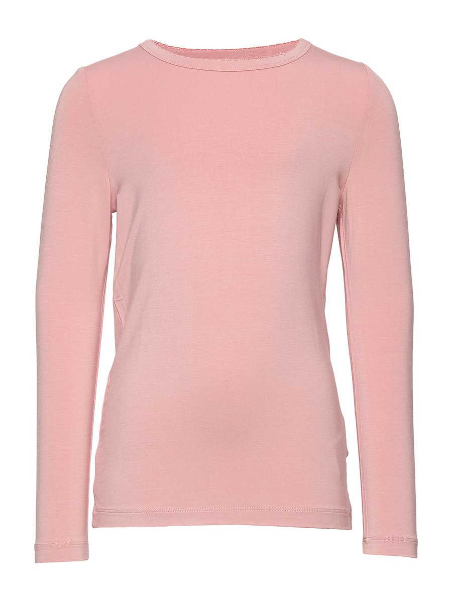 Minymo - Blouse LS - långärmade t-shirts - misty rose - 0