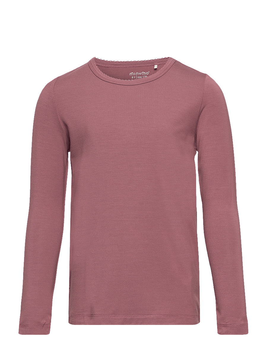 Minymo - Blouse LS - pikkade varrukatega t-särgid - rose brown - 0