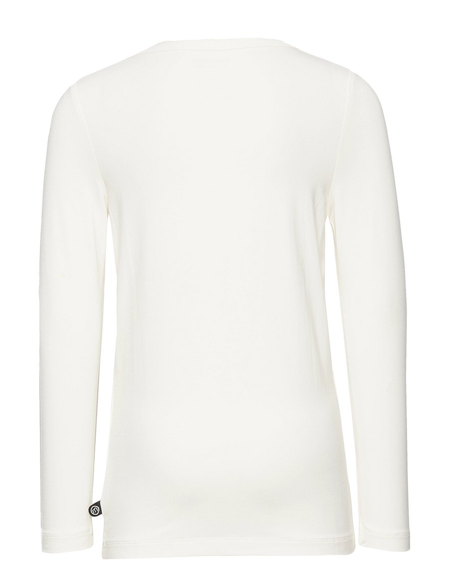 Minymo - Blouse LS - langærmede t-shirts - white - 1