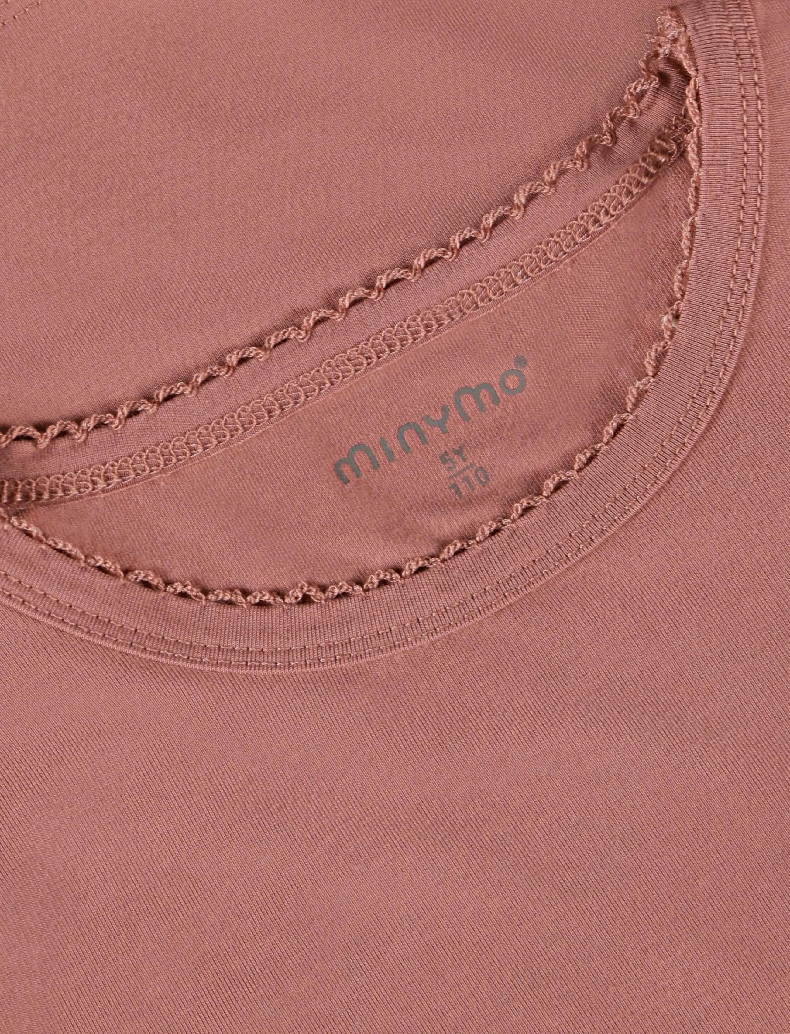 Minymo - Blouse LS - long-sleeved t-shirts - withered rose - 1