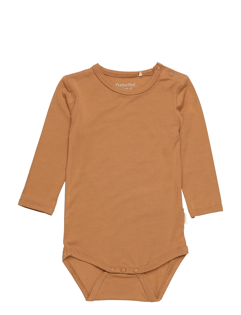 Minymo - Body LS - långärmade bodies - chipmunk - 0