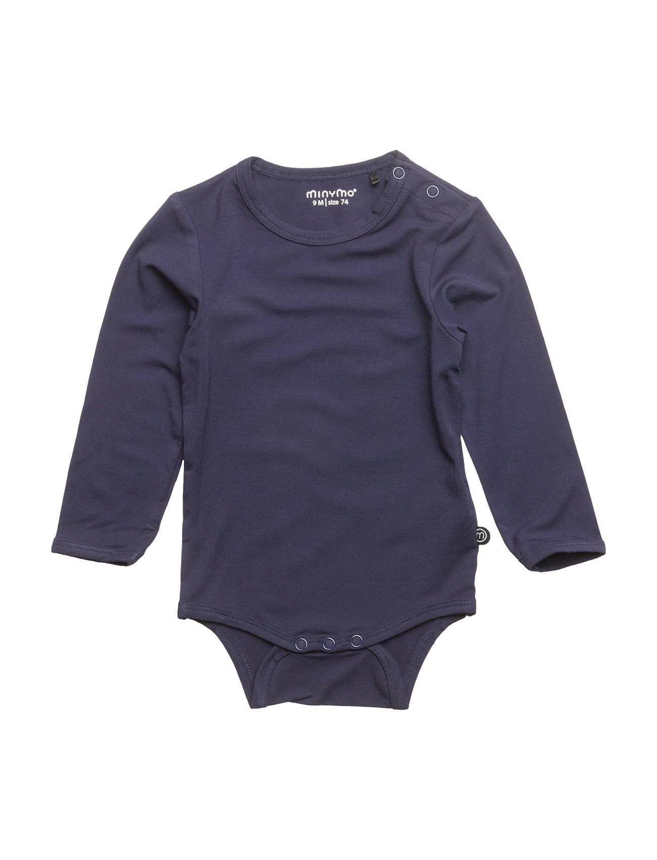 Minymo Body Ls, 80, Bodys, Blau - Long-sleeved, Kinder