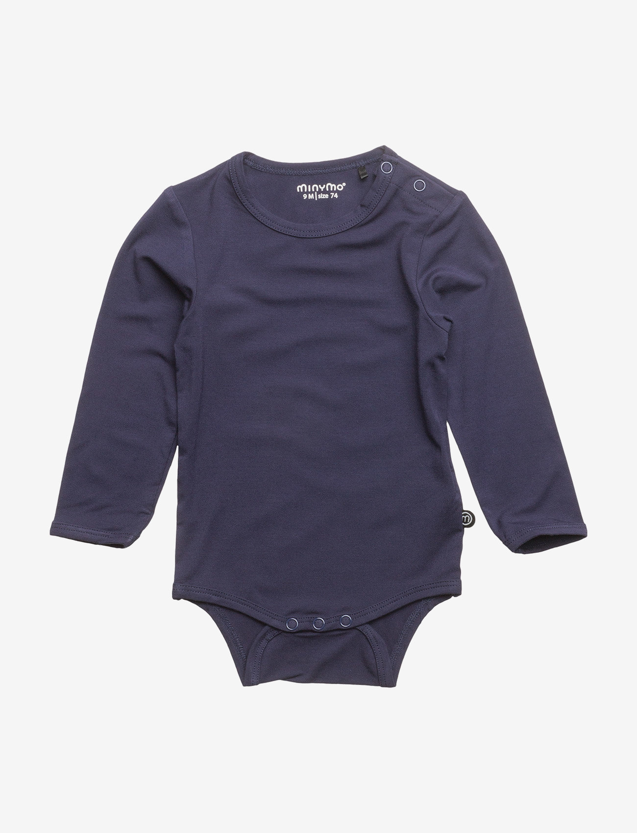 Minymo - Body LS - yksiväriset pitkähihaiset bodyt - dark navy - 0