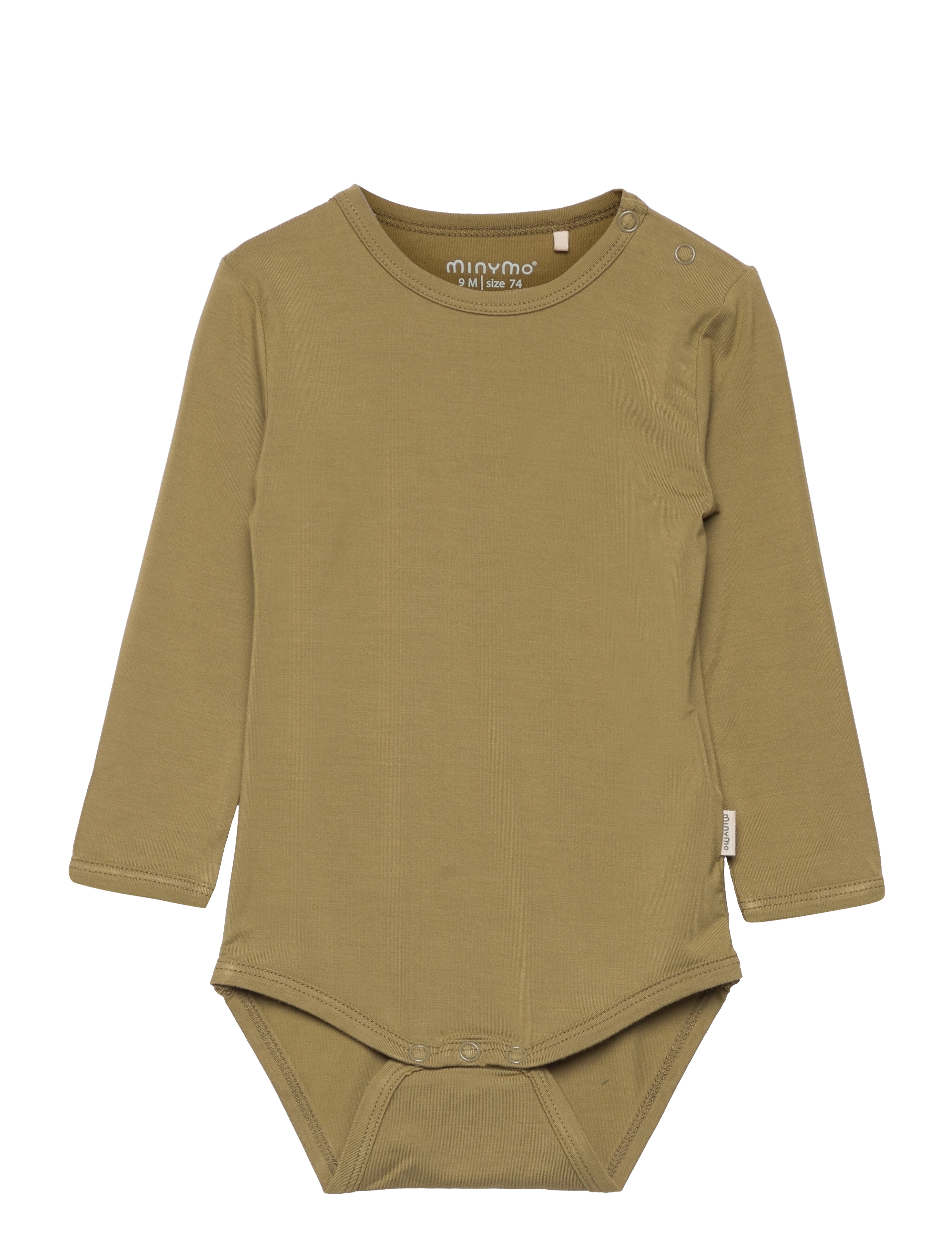 Minymo Body Ls, 74, Green, Bodys > Langærmede, Børn