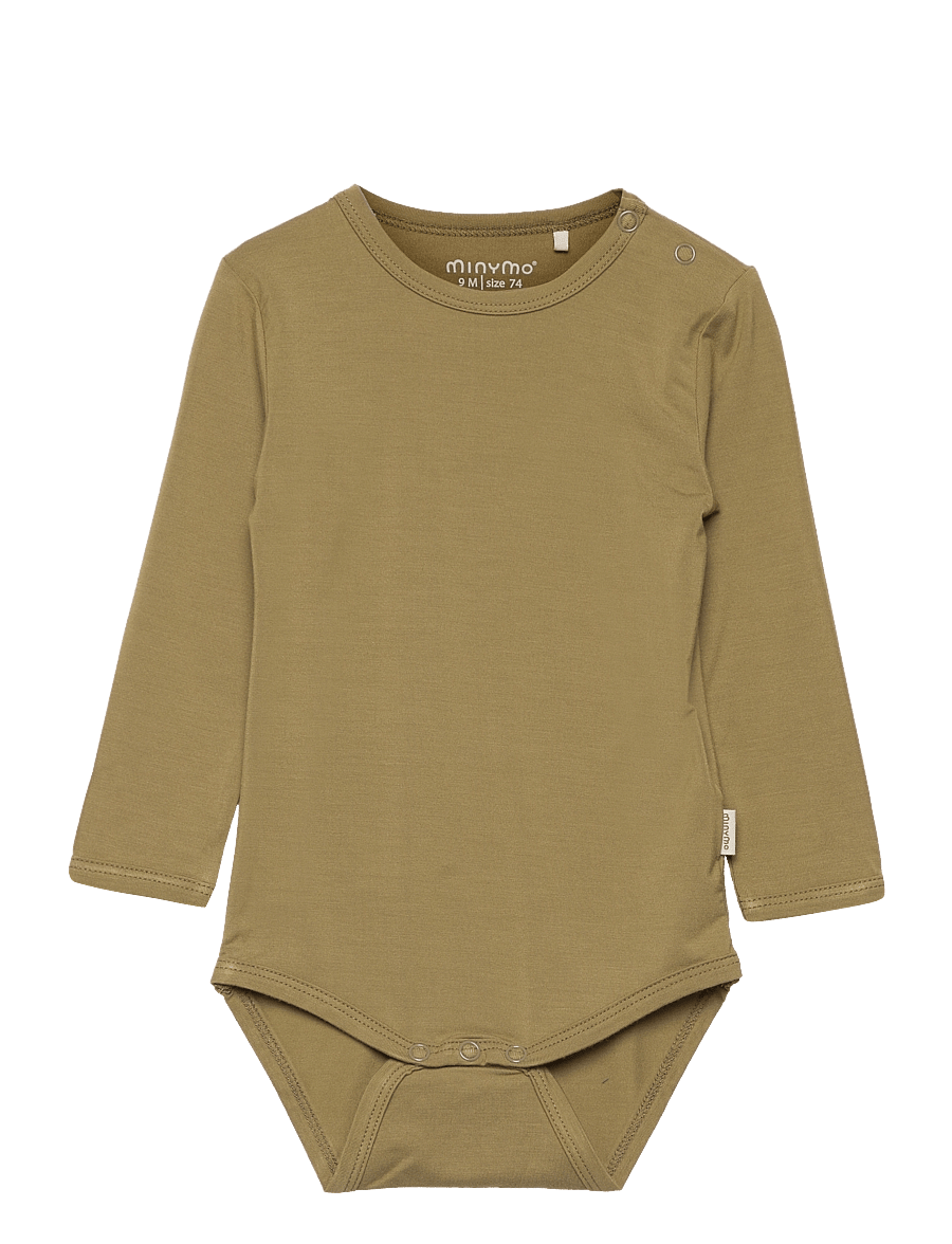 Minymo - Body LS - langärmelige bodys - dried herbs - 0