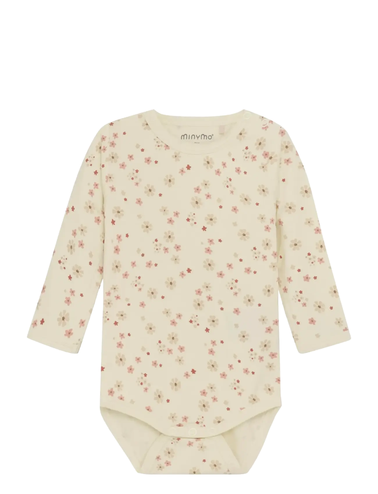 Minymo Body Ls, 86, Cream, Bodys > Langærmede, Børn