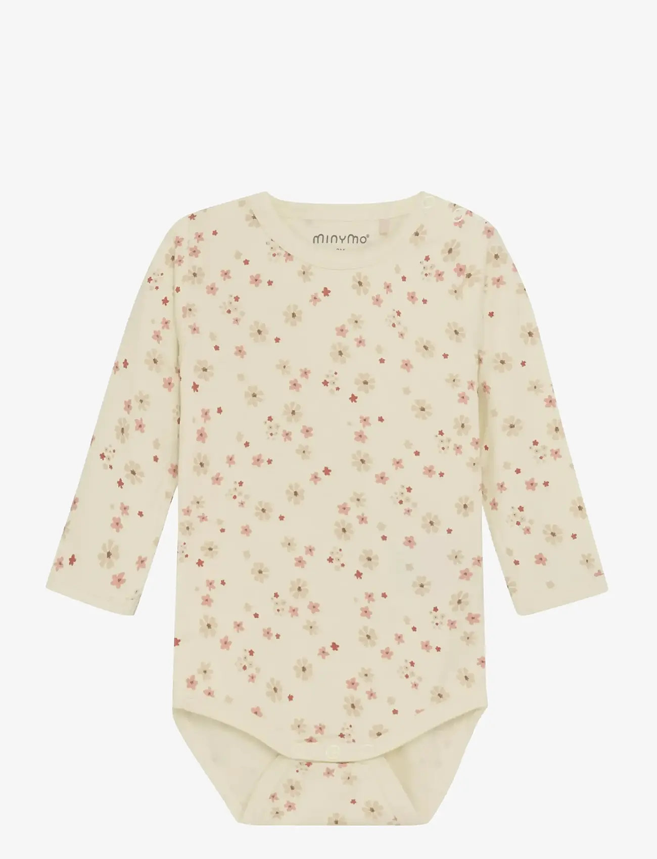 Minymo - Body LS - langærmede bodyer - dusty ceder - 0