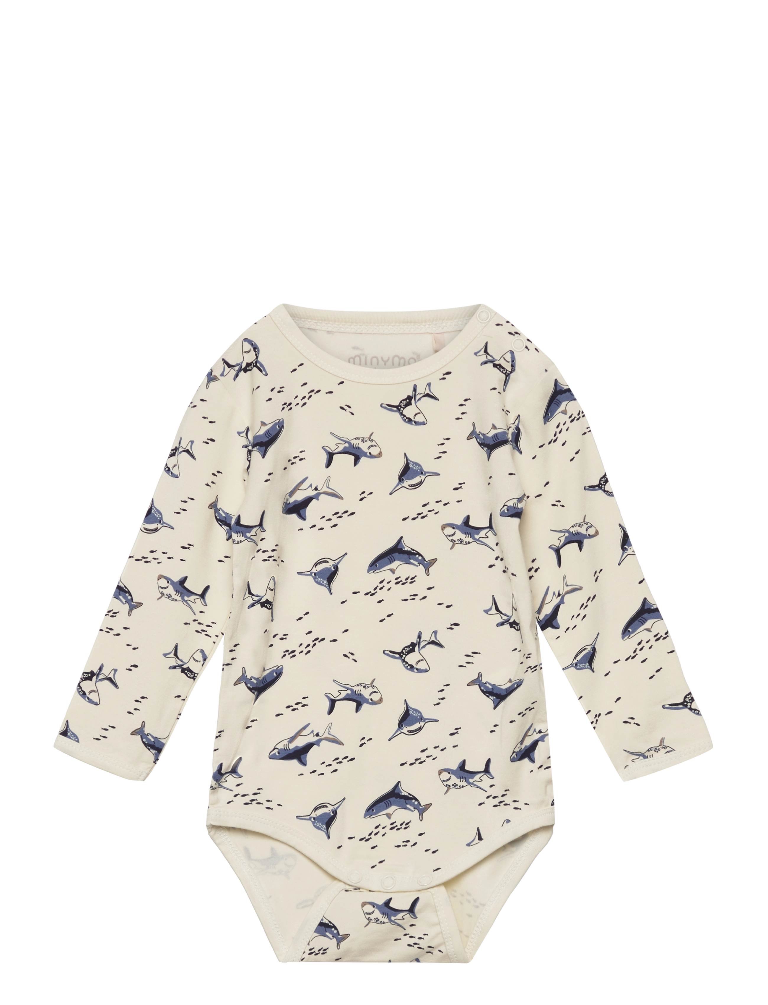 Minymo Body Ls, 68, White, Bodys > Langærmede, Børn