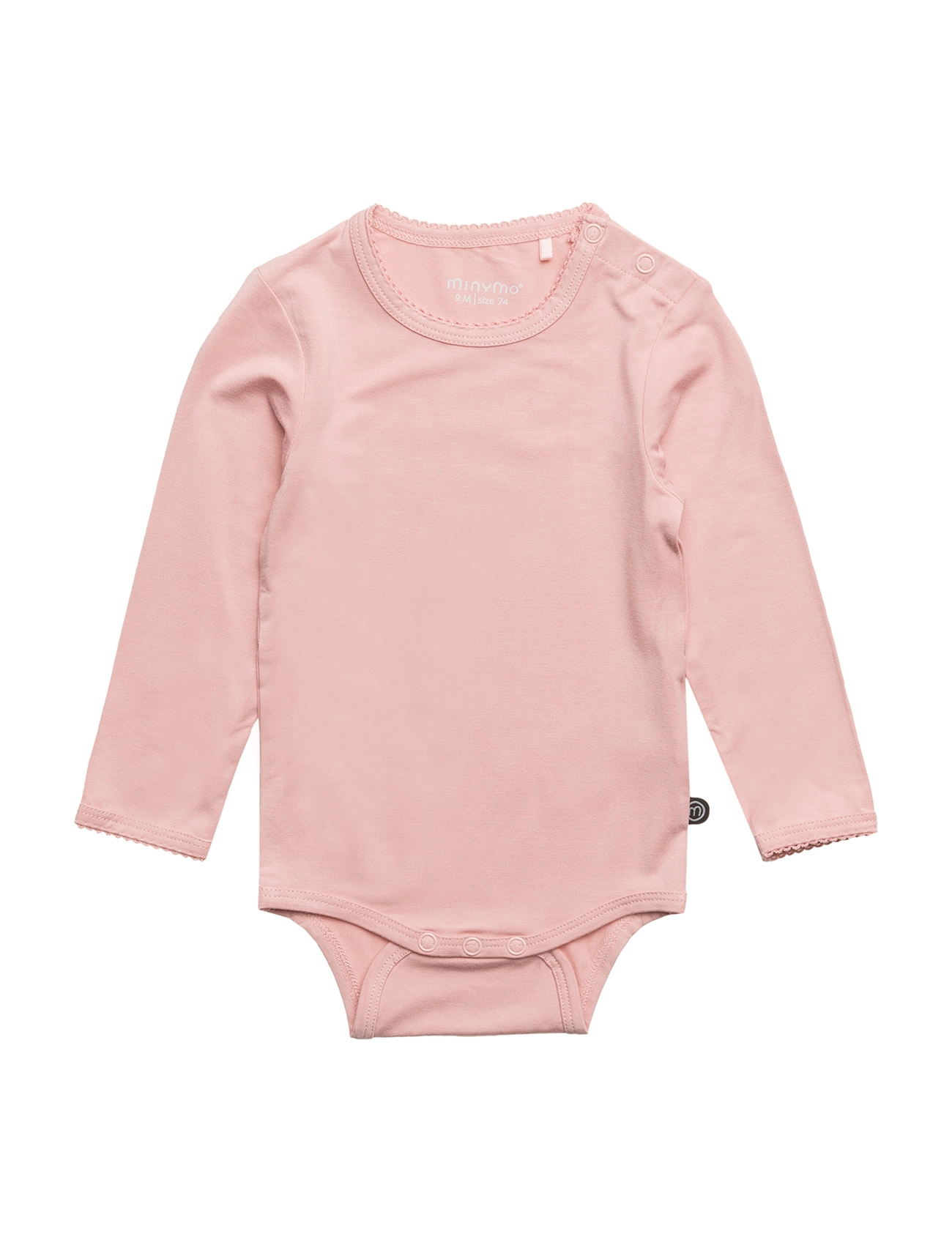 Minymo Body Ls, 62, Bodys, Rosa - Long-sleeved, Kinder