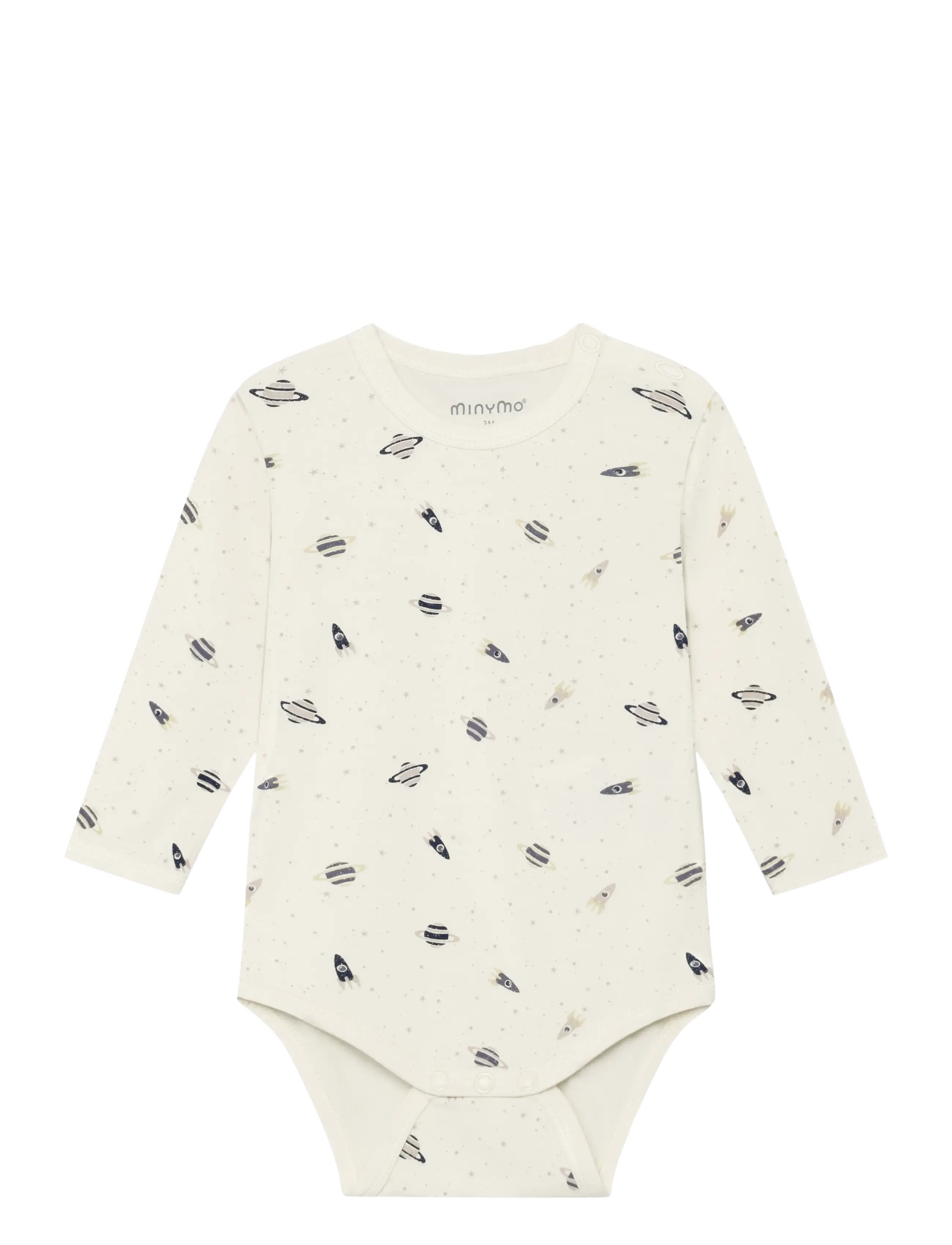 Minymo Body LS - Langärmelige Bodys - NIAGARA MIST / cream