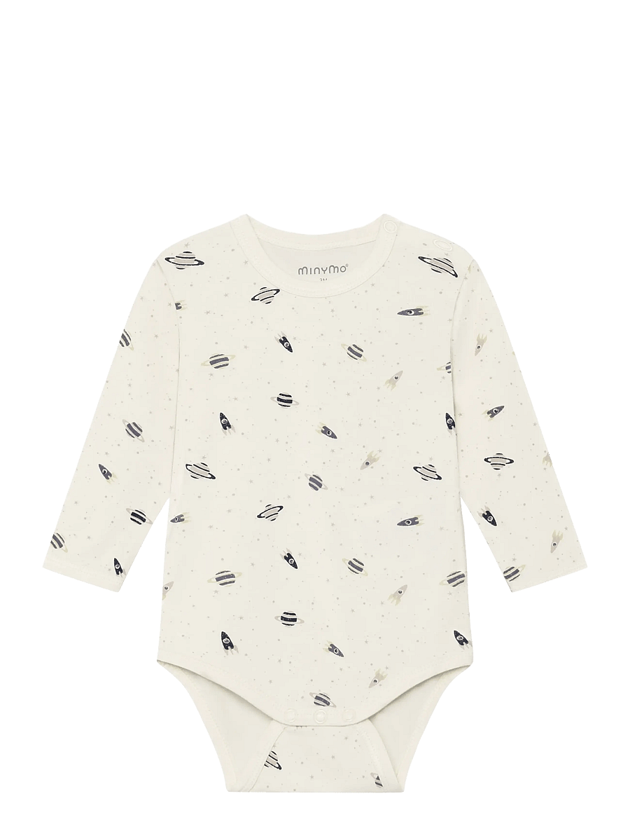 Minymo - Body LS - long-sleeved bodies - niagara mist - 0