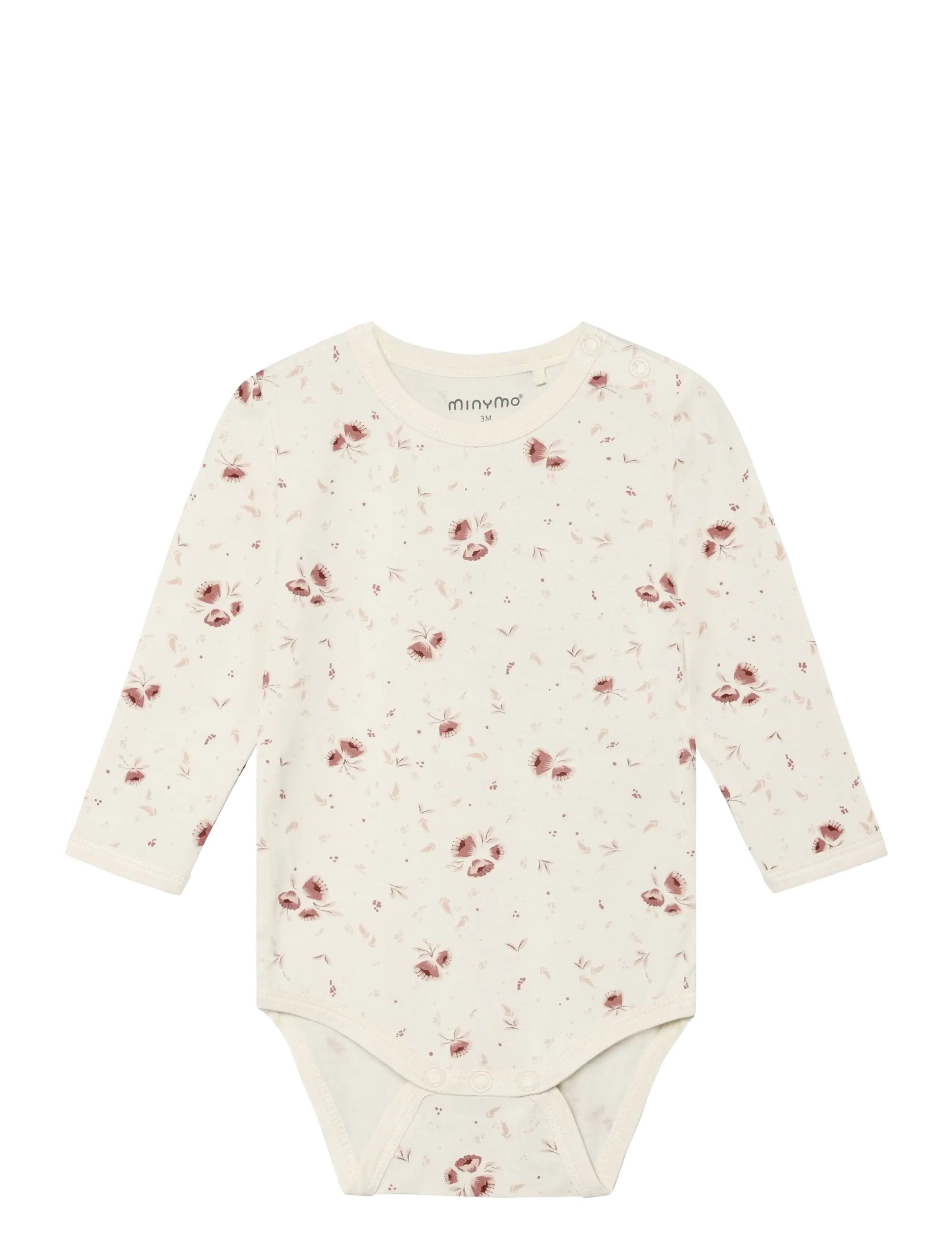 Minymo Body Ls, 86, Cream, Bodys > Langærmede, Børn