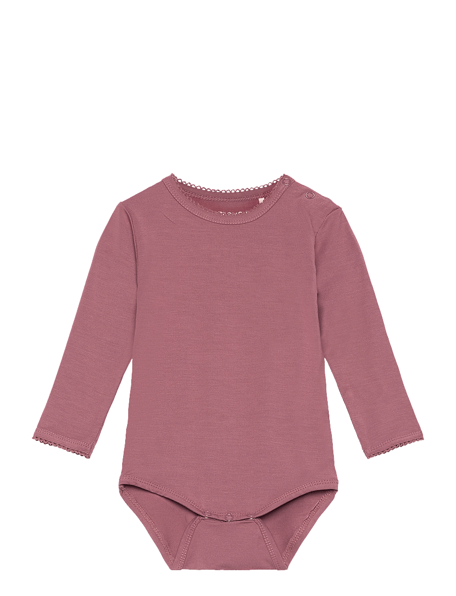 Minymo - Body LS - langärmelige bodys - rose brown - 0