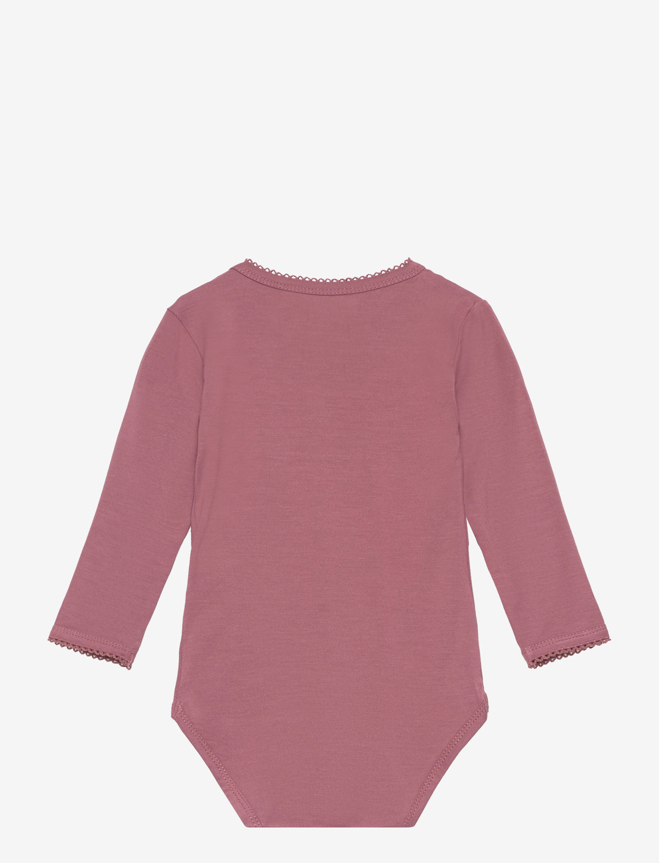 Minymo - Body LS - yksiväriset pitkähihaiset bodyt - rose brown - 1