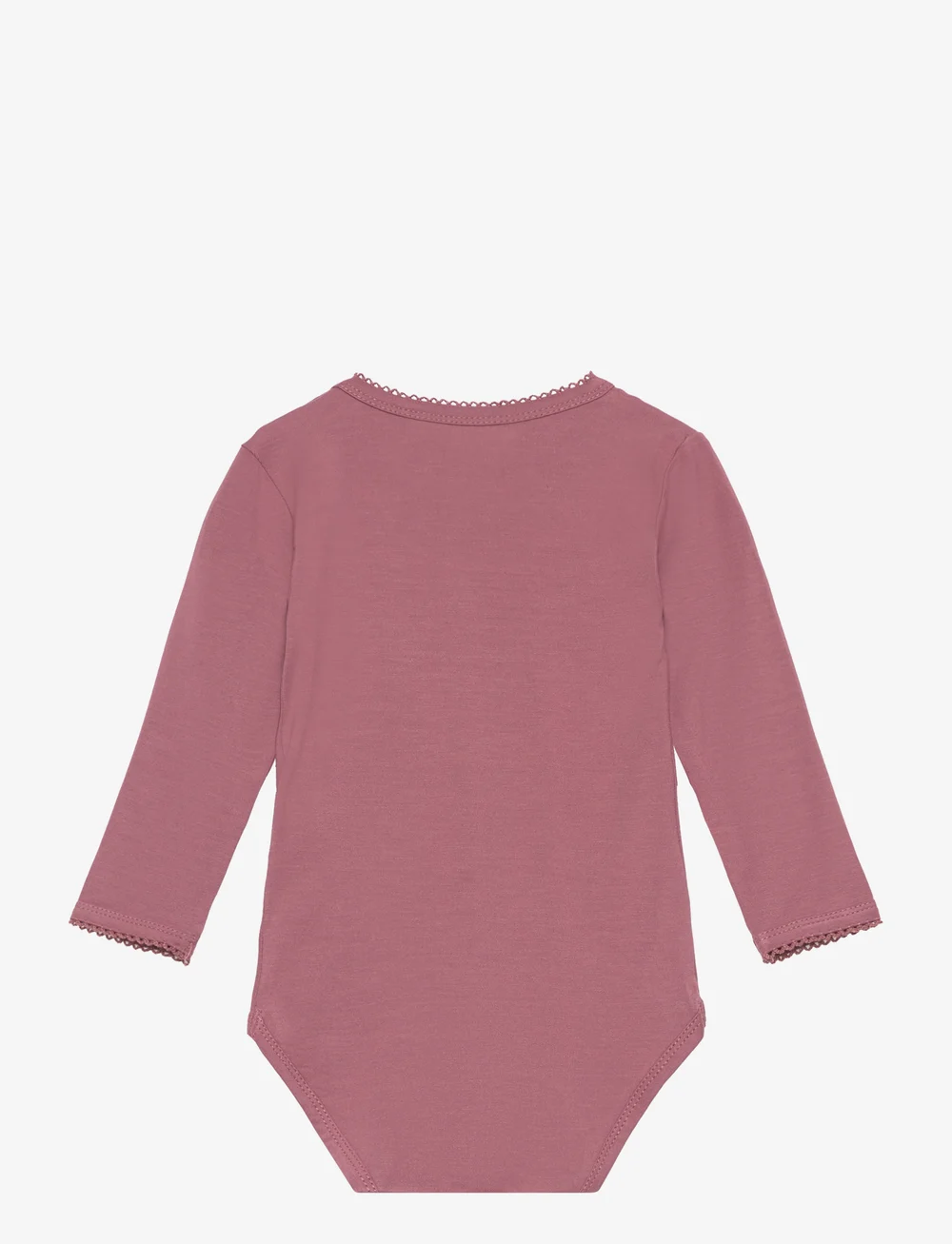 Minymo - Body LS - ensfarvede langærmede bodyer - rose brown - 1