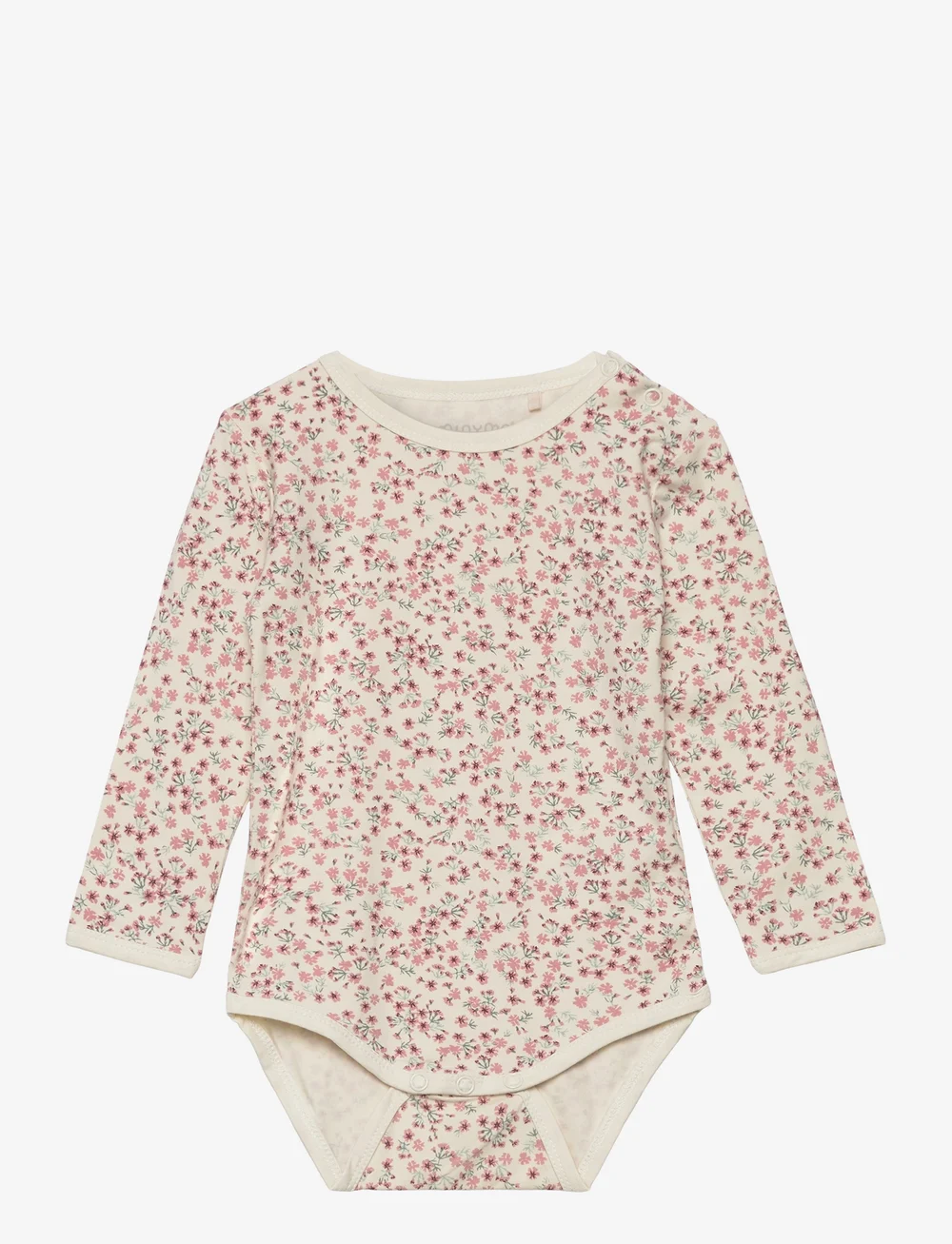 Minymo - Body LS - ensfarvede langærmede bodyer - rose tan - 0