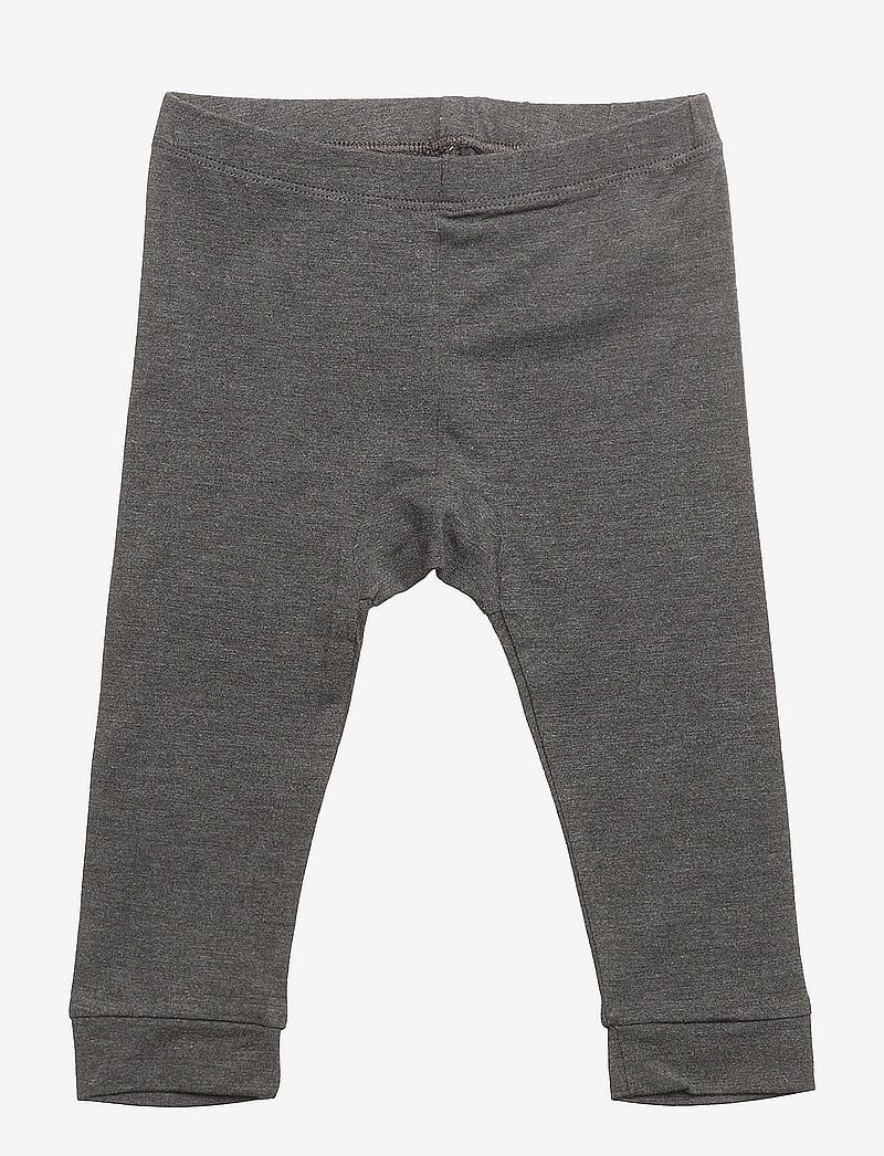 Minymo - Leggings - leggings - dark grey melange - 0